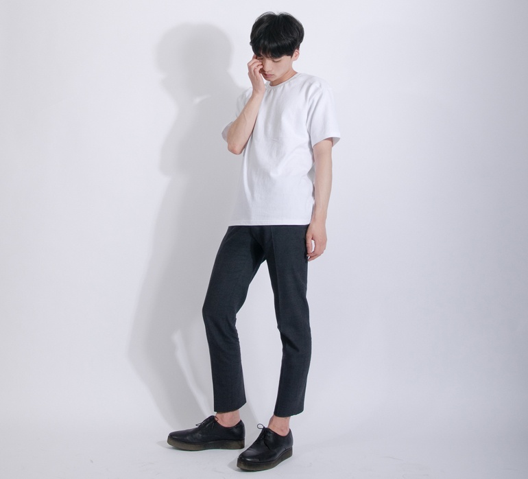 바이언(BY UN) semi over-fit mtm T(white) - 33,000 | 무신사 스토어