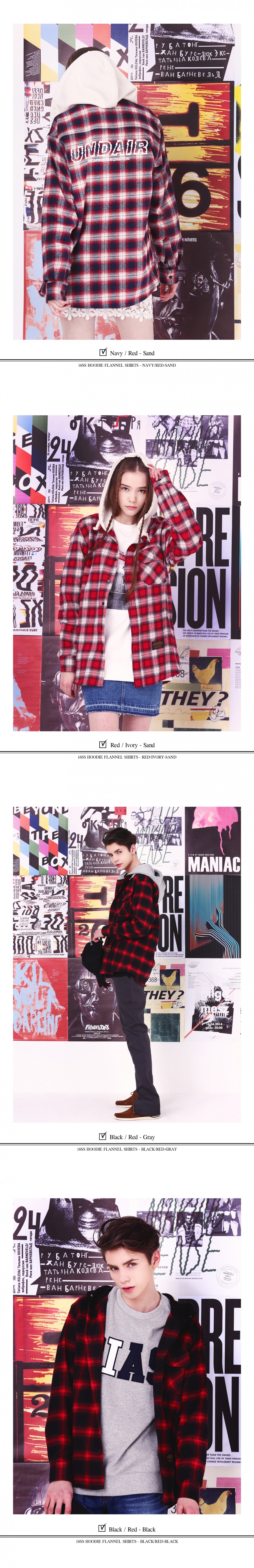 Underair Flannel Hoodie Shirt Hot Sale 