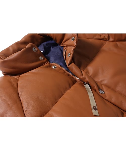 BAPE Leather Classic Down Jacket Jacket Brown Men's - FW21 - US