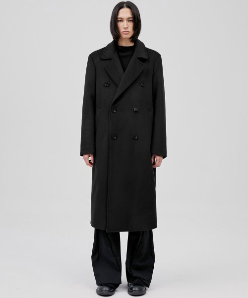 Maxi Wool Coat With Buttons, Floor Length Fit and Flare Coat, Maxi