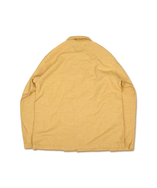 Хлопковая куртка Herringbone Utility — Mustard