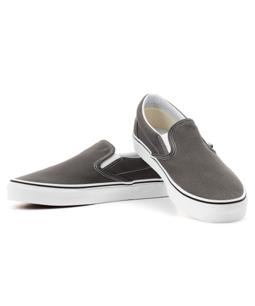 vans classic slip on charcoal