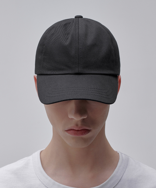 Basic Cotton Ball Cap [Black] thumbnail 2