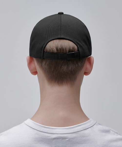 Basic Cotton Ball Cap [Black] thumbnail 4