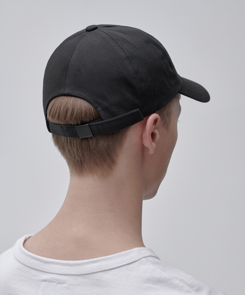 Basic Cotton Ball Cap [Black] thumbnail 5