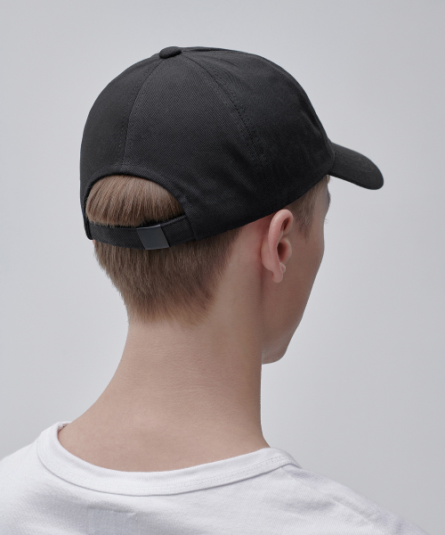 Basic Cotton Ball Cap [Black] thumbnail 6