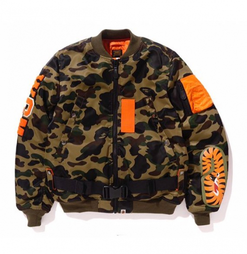 希少 旧デザイン BAPE 17A/W 1ST CAMO SHARK MA-1 | 希少 旧デザイン