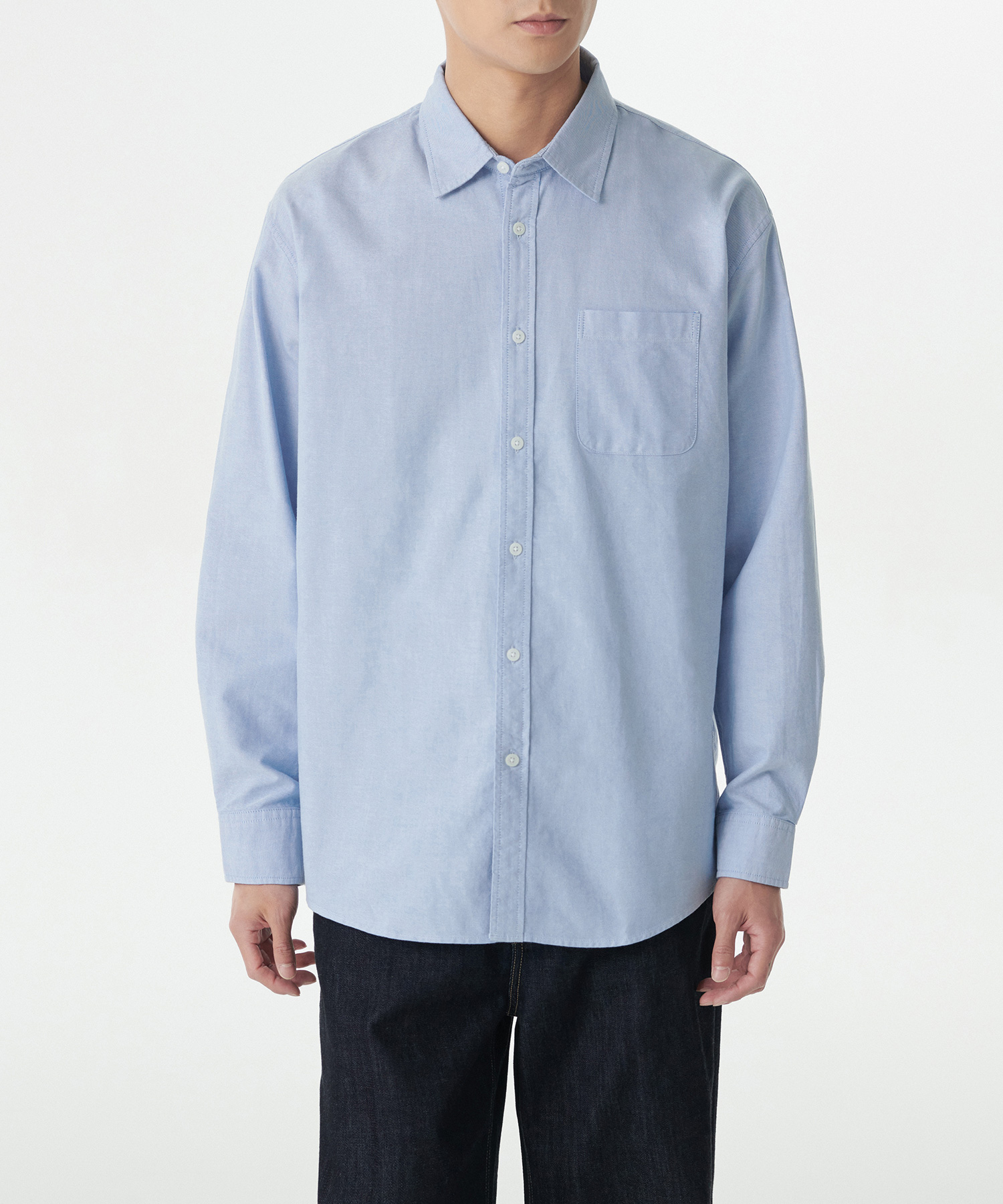 RELAX FIT OXFORD SHIRT [BLUE]