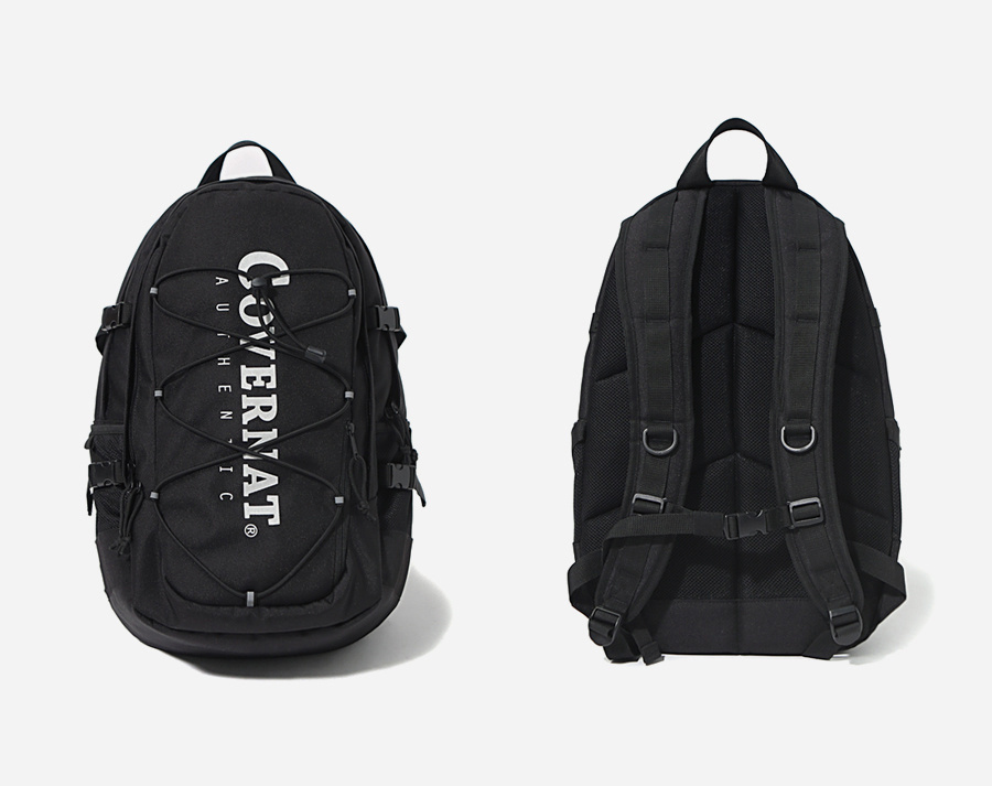 커버낫(COVERNAT) 코듀라 어센틱 로고 럭색 블랙