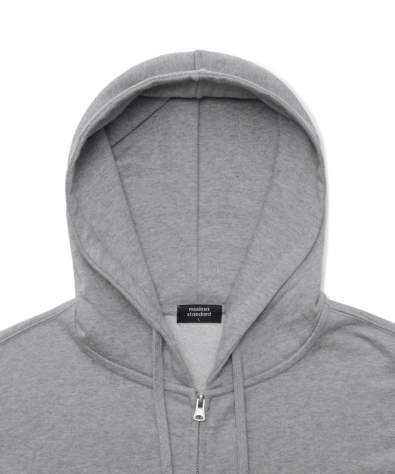 HOODED SWEAT ZIP-UP [MELANGE GREY]
