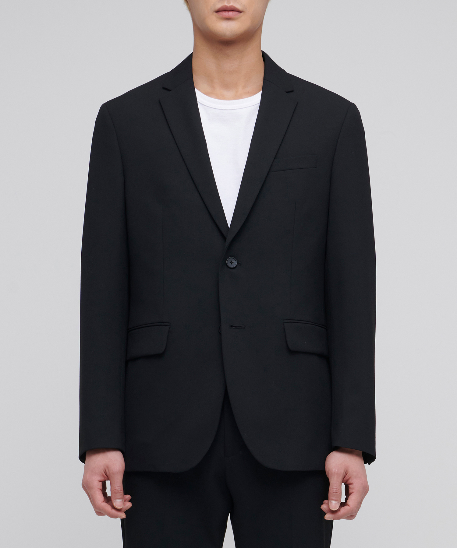 LIGHTWEIGHT BASIC BLAZER [BLACK]