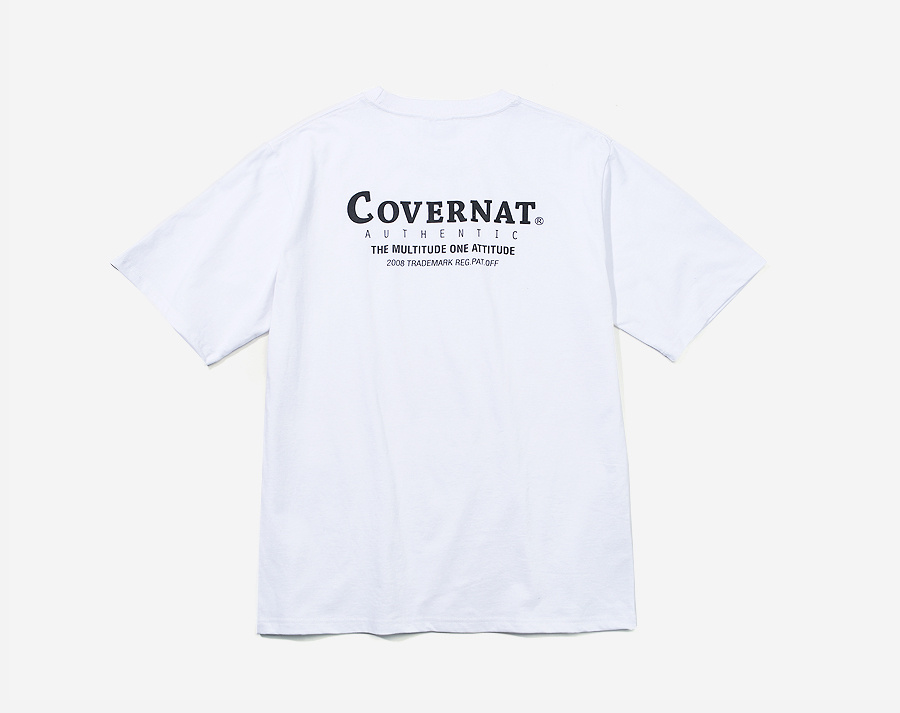 커버낫(COVERNAT) S/S LAYOUT LOGO TEE WHITE - 39,000 | 무신사 스토어