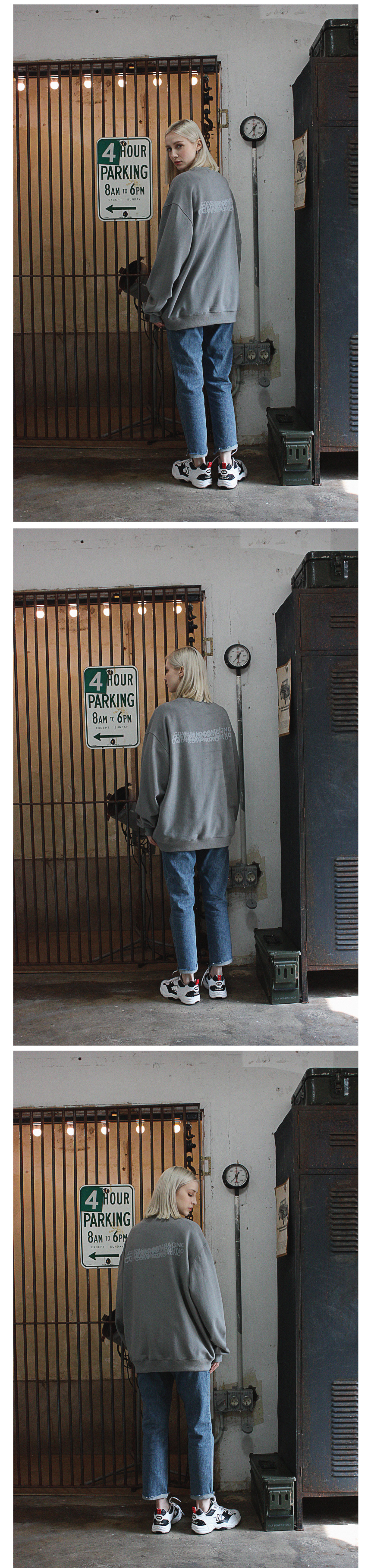MTM CPN LOGO EMBROIDERY SWEATSHIRT - 5 COLORS GREY