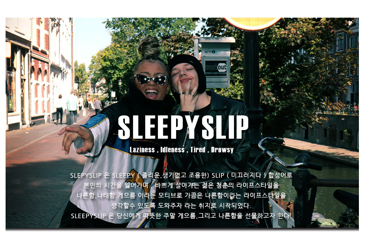 MUSINSA公式 | SLEEPY SLIP [unisex]SIGNATURE NAVY NEWSBOY CAP