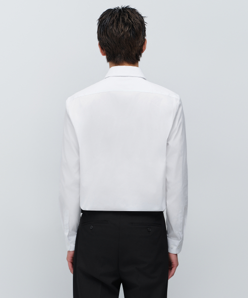 BASIC DRESS SHIRT [WHITE] thumbnail 3