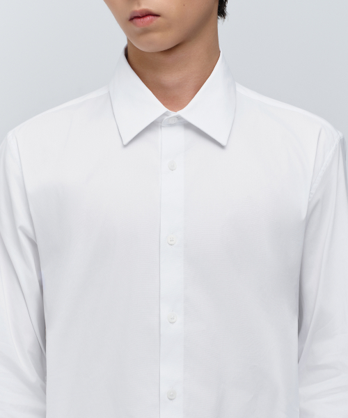 BASIC DRESS SHIRT [WHITE] thumbnail 4