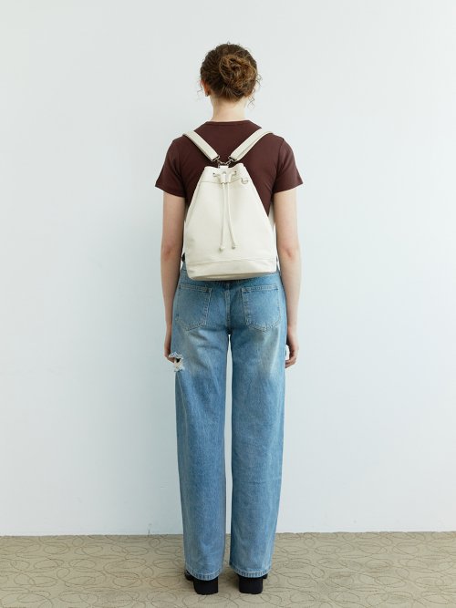 MUSINSA | FILLINTHEBLANK Yoko Bucket Bag (ivory)