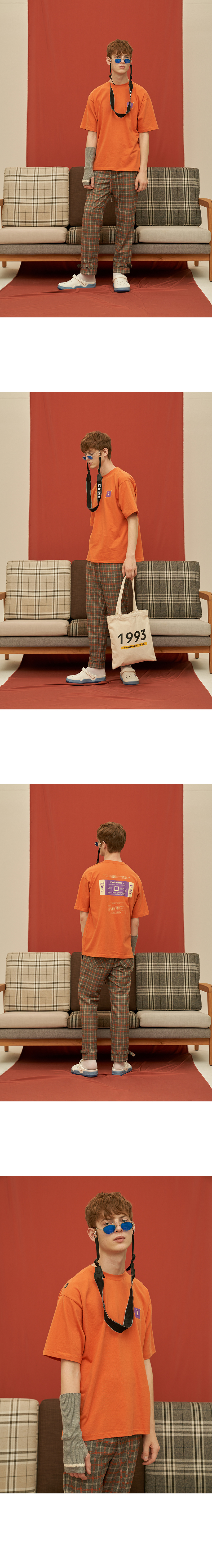 어널로이드(UNALLOYED) 셔터 스피드 티셔츠 / 오렌지