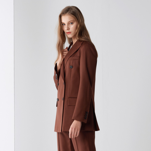 DOUBLE SET-UP пиджак BROWN