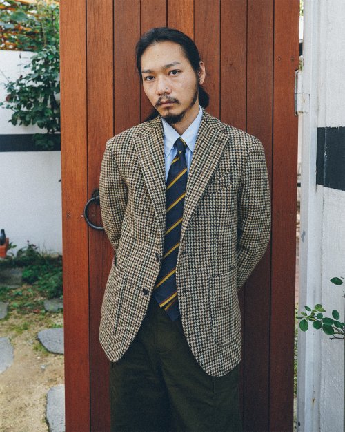 MUSINSA | BANTS BTS Gun Club Check Tweed Wool Two-Button Single