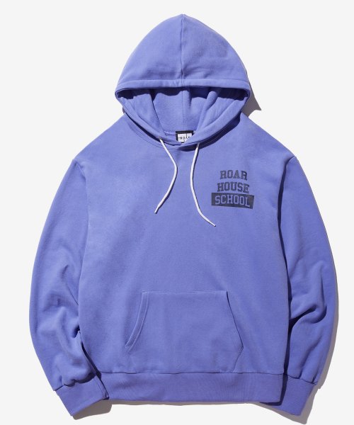 Худи оверсайз с начесом и логотипом (Purple)