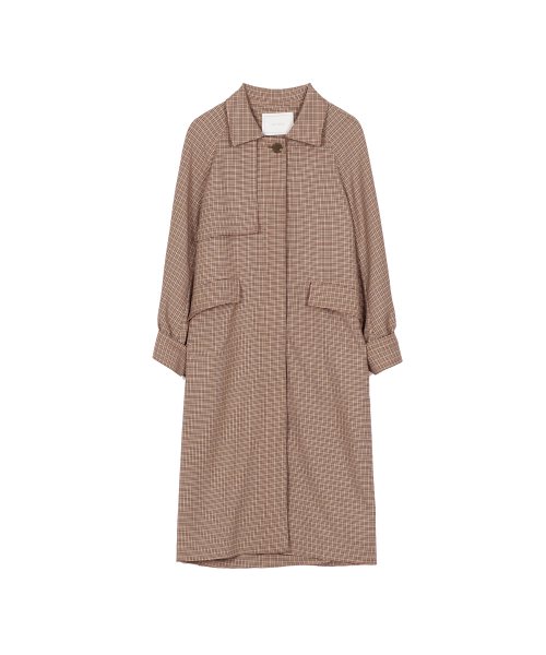 (WHITNEY) HOUNDSTOOTH TRENCH COAT