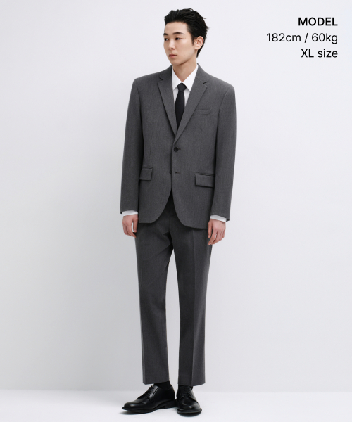 BASIC BLAZER [MEDIUM GRAY] thumbnail 2