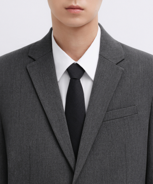 BASIC BLAZER [MEDIUM GRAY] thumbnail 4