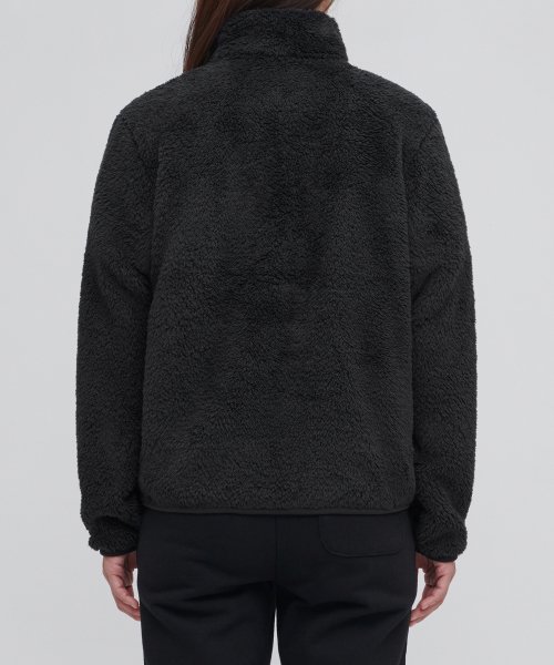 WOMENS SHAGGY FLEECE ZIP-UP пиджак [черный]