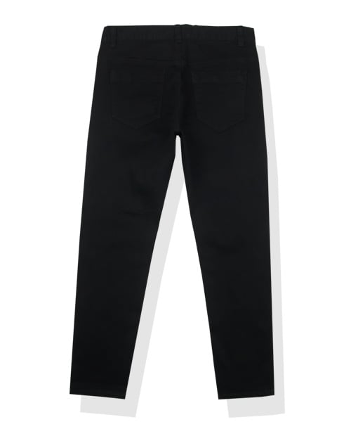 MUSINSA | MODERMENT [UNISEX] Slim Fit Basic Black Jeans