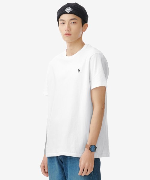 폴로 랄프 로렌(POLO RALPH LAUREN) 커스텀 슬림 핏 코튼 티셔츠 - 화이트 - 119,000 | 무신사 스토어 폴로 랄프 로렌(Polo Ralph Lauren) 커스텀 슬림 핏 코튼 티셔츠 - 화이트 - 119,000 | 무신사 스토어
