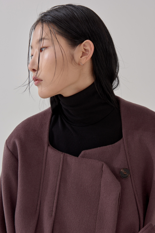 Пальто-платье дурумаги (Durumagi one piece coat-Deep brown)