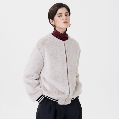 SHORT MUSTANG BLOUSON IVORY