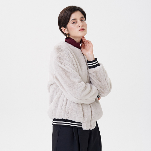 SHORT MUSTANG BLOUSON IVORY