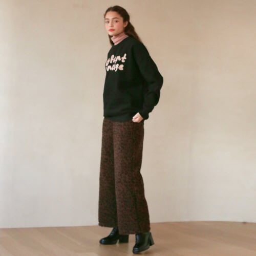 LH LEOPARD с резинкой PANTS(BROWN)