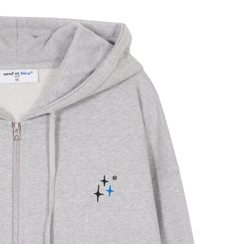 NEB hoody zip-up (gray)