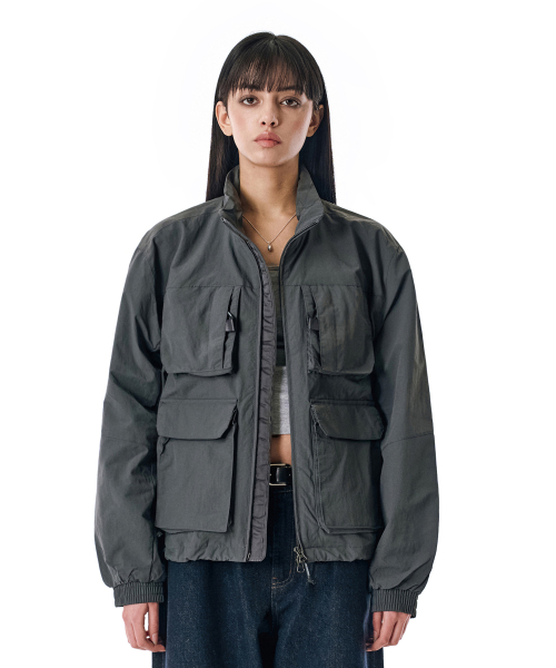 Nylon Wind Field Jacket [DGRAY]_COOSJP026DGRAY