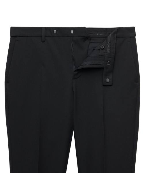 Легкие укороченные брюки со скрытой резинкой [Black]