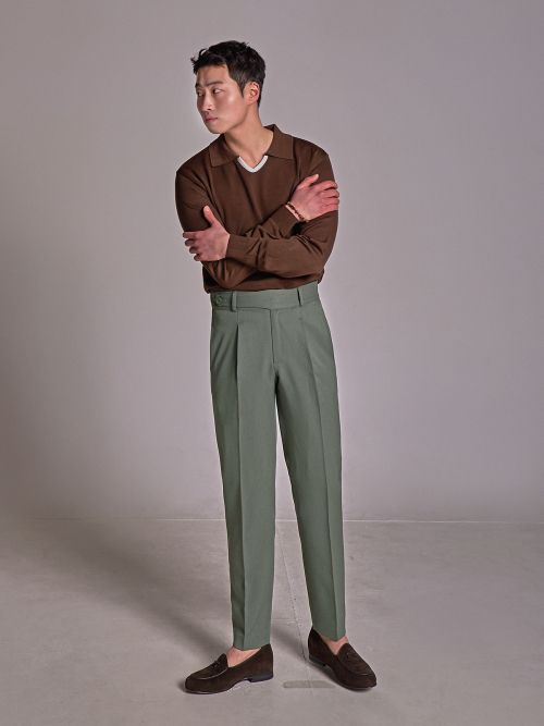 Брюки One-tuck Cozy (Khaki)