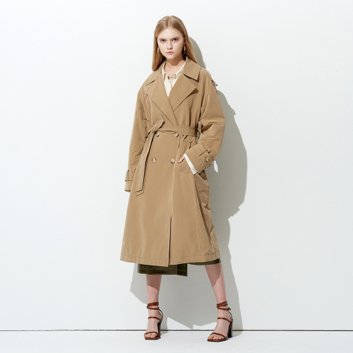 LIGHT NYLON COTTON TRENCH пальто BEIGE