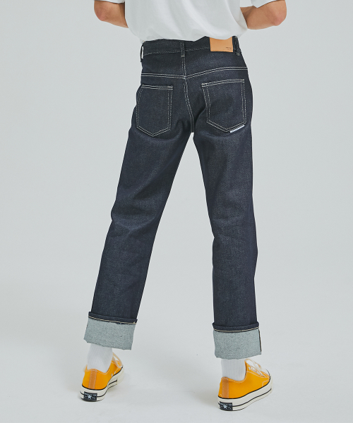 IN#0073 RAW TENDER DARK INDIGO широкий