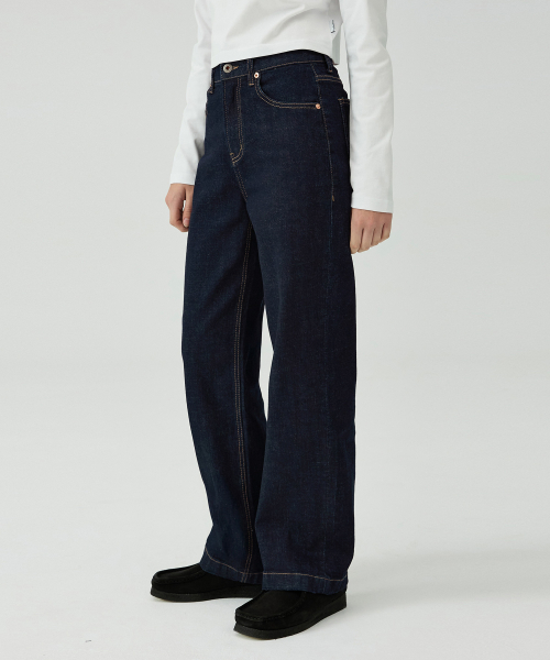 W FATRO 7601-4way slub(dark indigo)_Wide denim