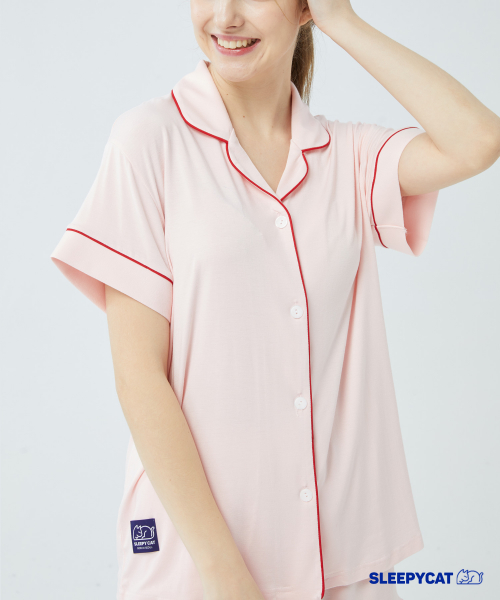 SOLID SPAN Short-sleeve PAJAMA WOMEN