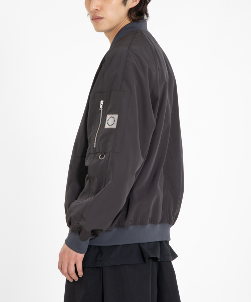 Бомбер реглан MRO008 Technical (Charcoal Black)