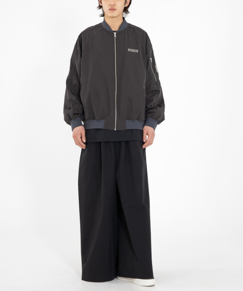 Бомбер реглан MRO008 Technical (Charcoal Black)