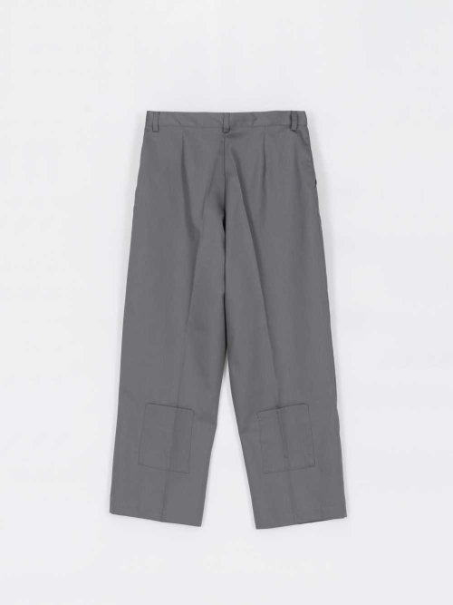 BACK LOW POCKET PANTS GRAY