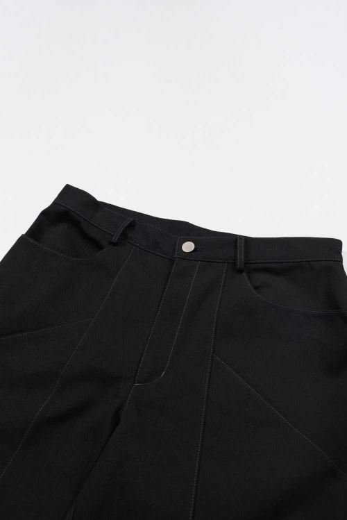 INCISION TWIL PANTS чёрный