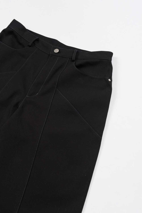 INCISION TWIL PANTS чёрный