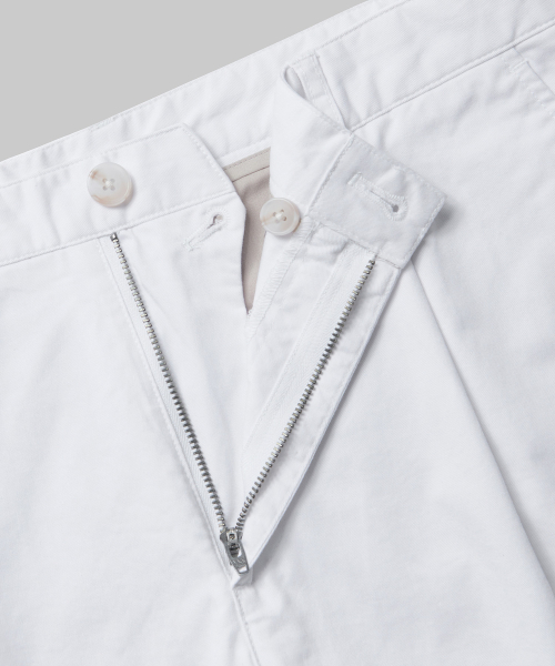 Wide Fit Chino Shorts [White] thumbnail 5