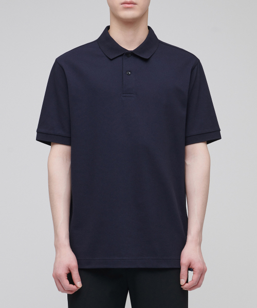 COOLTANDARD PIQUE POLO SHIRT [NAVY]